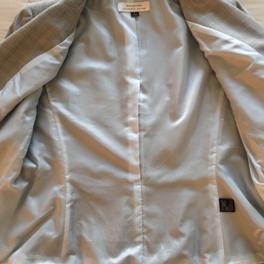 Tahari Pleated Skirt Suit
